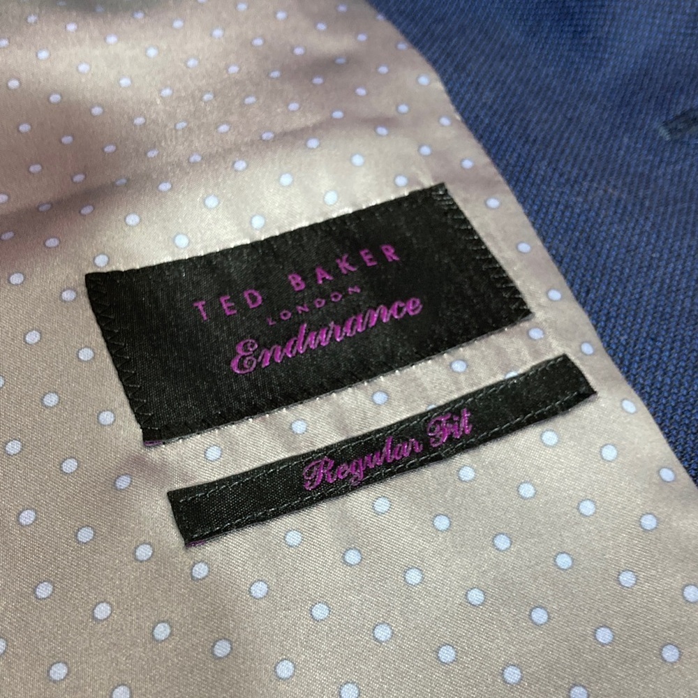 Ted Baker Blue and White Polka Dot Fabric - Picture 3 of 11